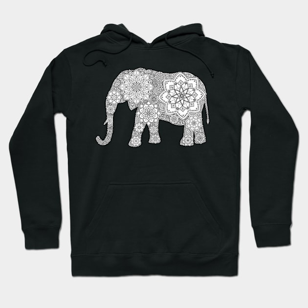 Henna elephant Hoodie by destinybetts